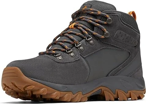 Columbia Newton Ridge Plus II Suede Waterproof Men's Climbing Shoes Dark Grey/Gold Amber : 8 D - Medium, Leather/Suede - Image 5
