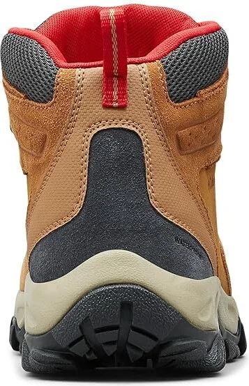 Columbia Newton Ridge Plus II Suede Waterproof Men's Climbing Shoes Elk/Mountain Red : 7.5 E - Wide, Leather/Suede - Image 4