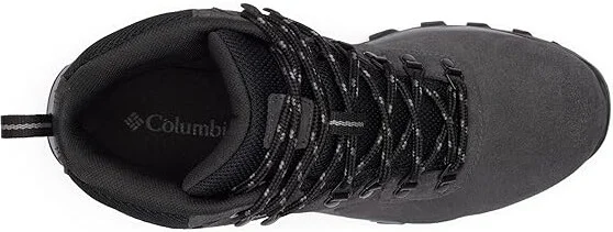 Columbia Newton Ridge Plus II Suede Waterproof Men's Climbing Shoes Shark/Black : 15 E - Wide, Leather/Suede - Image 2