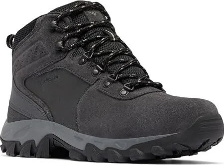 Columbia Newton Ridge Plus II Suede Waterproof Men's Climbing Shoes Shark/Black : 15 E - Wide, Leather/Suede