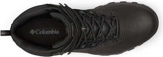 Columbia Newton Ridge Plus II Waterproof Men's Waterproof Boots Black/Black : 13 E - Wide, Leather/Suede/Synthetic - Image 2