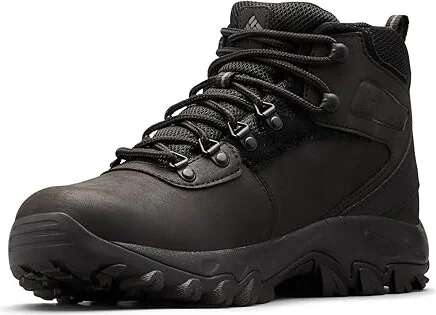 Columbia Newton Ridge Plus II Waterproof Men's Waterproof Boots Black/Black : 13 E - Wide, Leather/Suede/Synthetic