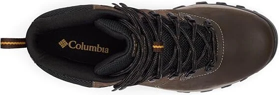 Columbia Newton Ridge Plus II Waterproof Men's Waterproof Boots Cordovan/Squash : 11 E - Wide, Leather/Suede/Synthetic - Image 2