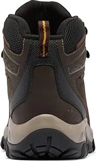 Columbia Newton Ridge Plus II Waterproof Men's Waterproof Boots Cordovan/Squash : 11 E - Wide, Leather/Suede/Synthetic - Image 4