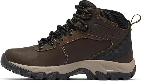 Columbia Newton Ridge Plus II Waterproof Men's Waterproof Boots Cordovan/Squash : 11 E - Wide, Leather/Suede/Synthetic - Image 6
