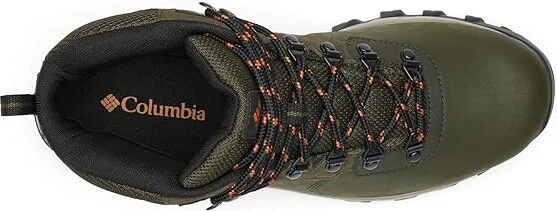 Columbia Newton Ridge Plus II Waterproof Men's Waterproof Boots Deep Olive/Desert Sun : 13 D - Medium, Leather/Suede/Synthetic - Image 2