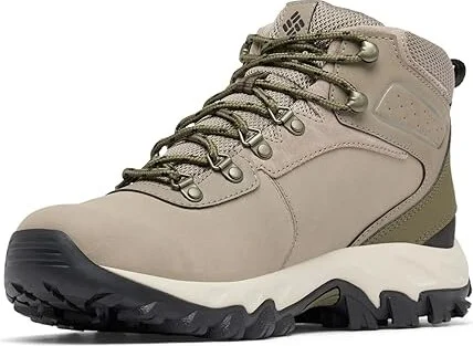 Columbia Newton Ridge Plus II Waterproof Men's Waterproof Boots Kettle/Nori : 12 D - Medium, Leather/Suede/Synthetic