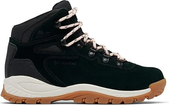 Columbia Newton Ridge Plus Waterproof Amped Women's Shoes Black/Blush Rose : 8 D - Wide, Leather/Rubber/Suede - Image 7