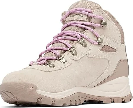 Columbia Newton Ridge Plus Waterproof Amped Women's Shoes Dark Stone/Cosmos 1 : 10 B - Medium, Leather/Rubber/Suede - Image 5