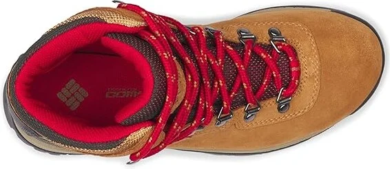 Columbia Newton Ridge Plus Waterproof Amped Women's Shoes Elk/Mountain Red 1 : 10 D - Wide, Leather/Rubber/Suede - Image 2