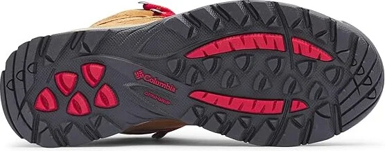 Columbia Newton Ridge Plus Waterproof Amped Women's Shoes Elk/Mountain Red 1 : 10 D - Wide, Leather/Rubber/Suede - Image 3