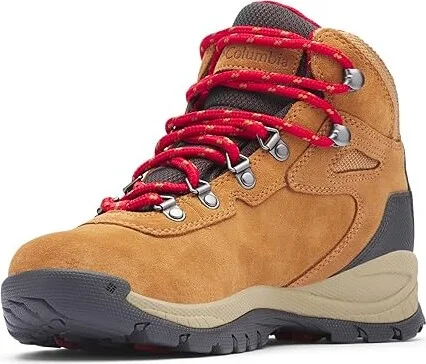 Columbia Newton Ridge Plus Waterproof Amped Women's Shoes Elk/Mountain Red 1 : 10 D - Wide, Leather/Rubber/Suede - Image 5