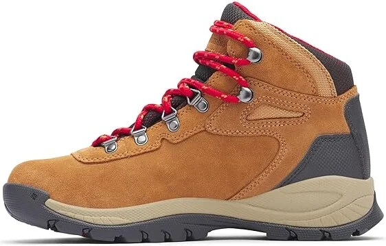 Columbia Newton Ridge Plus Waterproof Amped Women's Shoes Elk/Mountain Red 1 : 10 D - Wide, Leather/Rubber/Suede - Image 6