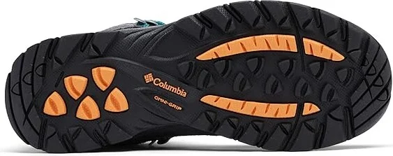 Columbia Newton Ridge Plus Waterproof Amped Women's Shoes Shark/River Blue 1 : 10.5 B - Medium, Leather/Rubber/Suede - Image 3