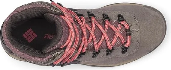 Columbia Newton Ridge Plus Waterproof Amped Women's Shoes Stratus/Canyon Rose 1 : 10 B - Medium, Leather/Rubber/Suede - Image 2