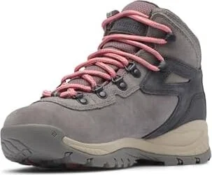 Columbia Newton Ridge Plus Waterproof Amped Women's Shoes Stratus/Canyon Rose 1 : 10 B - Medium, Leather/Rubber/Suede - Image 5