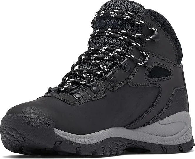 Columbia Newton Ridge Plus Women's Hiking Boots Black/Chalk 1 : 10 D - Wide, Leather/Rubber - Image 5