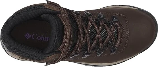 Columbia Newton Ridge Plus Women's Hiking Boots Cordovan/Crown Jewel 1 : 10 D - Wide, Leather/Rubber - Image 2