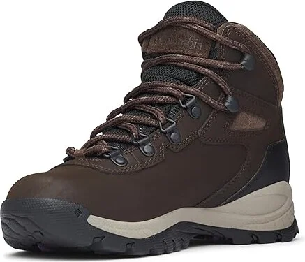 Columbia Newton Ridge Plus Women's Hiking Boots Cordovan/Crown Jewel 1 : 10 D - Wide, Leather/Rubber