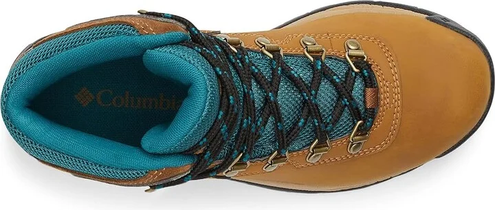 Columbia Newton Ridge Plus Women's Hiking Boots Elk/River Blue 1 : 10 D - Wide, Leather/Rubber - Image 2