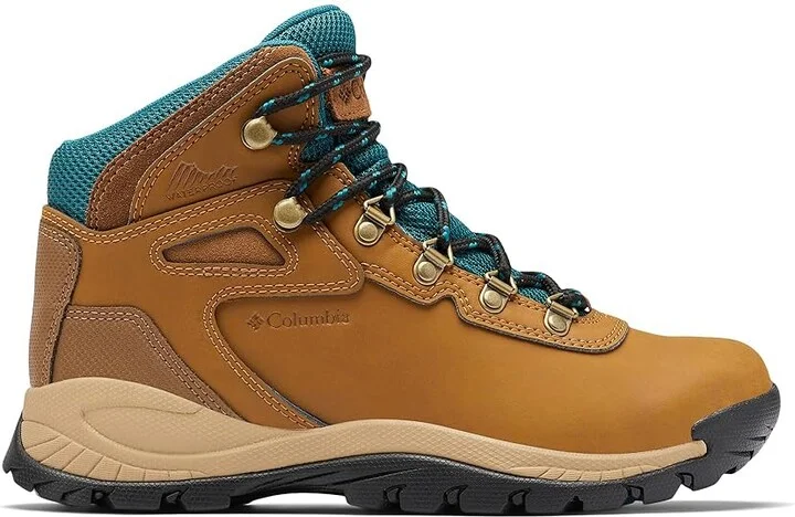Columbia Newton Ridge Plus Women's Hiking Boots Elk/River Blue 1 : 10 D - Wide, Leather/Rubber - Image 7