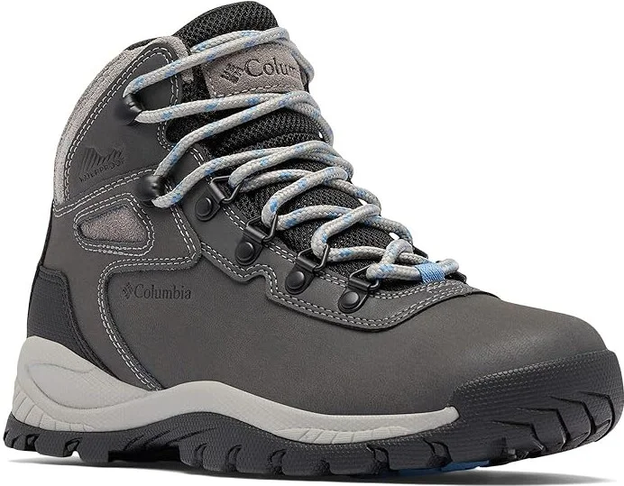 Columbia Newton Ridge Plus Women's Hiking Boots Quarry/Cool Wave 1 : 10 D - Wide, Leather/Rubber