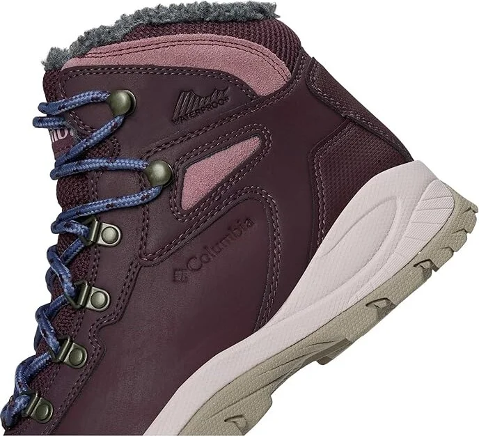 Columbia Newton Ridge Waterproof Omni-Heat II Women's Climbing Shoes Moonvista/Vapor : 10 B - Medium, Leather/Rubber/Suede - Image 7
