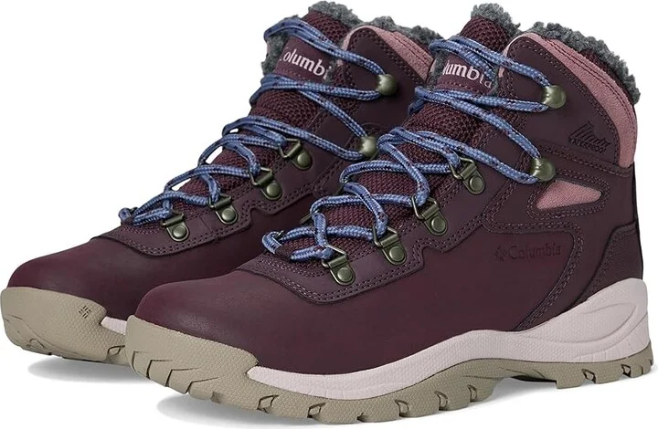 Columbia Newton Ridge Waterproof Omni-Heat II Women's Climbing Shoes Moonvista/Vapor : 10 B - Medium, Leather/Rubber/Suede