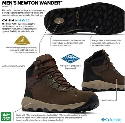 Columbia Newton Wander Hiking Boot - Men's - Image 8