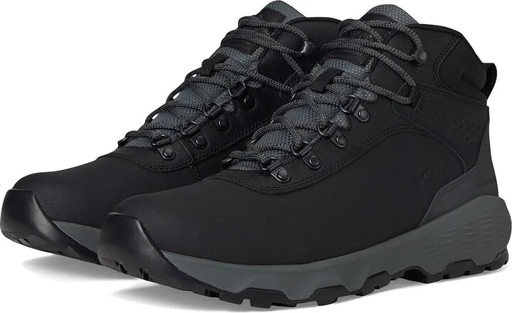 Columbia Newton Wander Leather Men's Climbing Shoes Black/Grill : 14 E - Wide