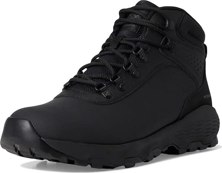 Columbia Newton Wander Leather Men's Climbing Shoes Black/Shark : 8.5 E - Wide - Image 5
