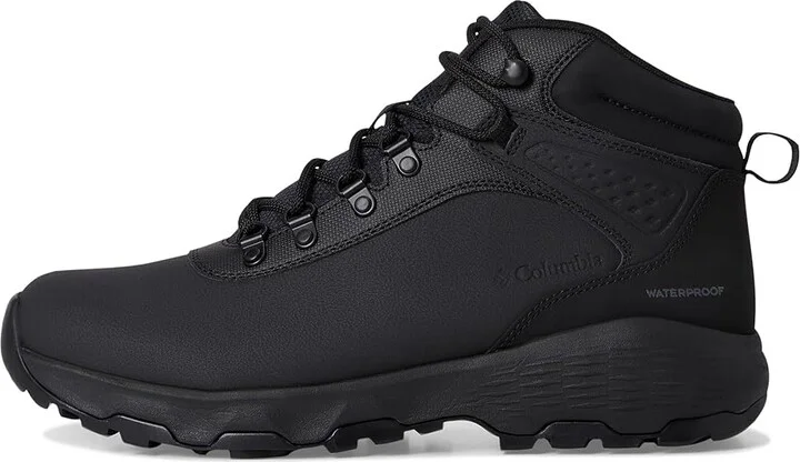 Columbia Newton Wander Leather Men's Climbing Shoes Black/Shark : 8.5 E - Wide - Image 6