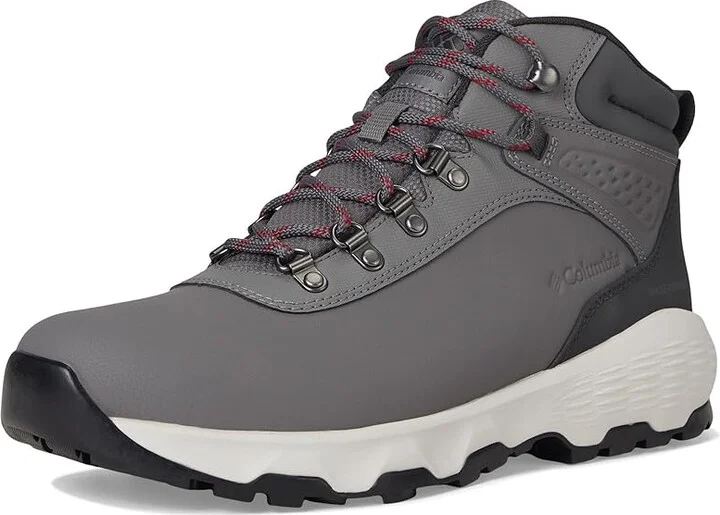 Columbia Newton Wander Leather Men's Climbing Shoes City Grey/Mountain Red : 7.5 D - Medium - Image 5