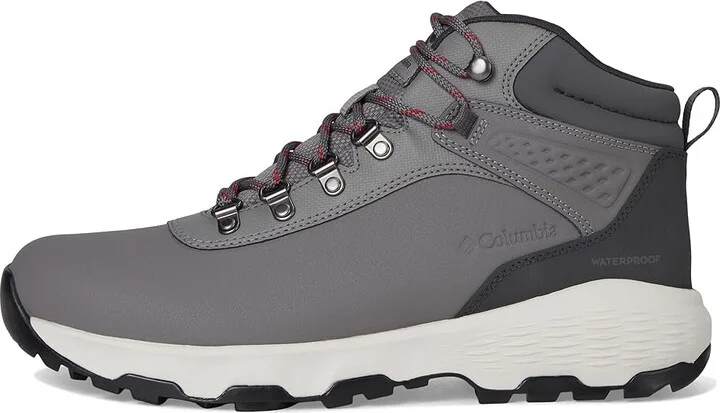 Columbia Newton Wander Leather Men's Climbing Shoes City Grey/Mountain Red : 7.5 D - Medium - Image 6