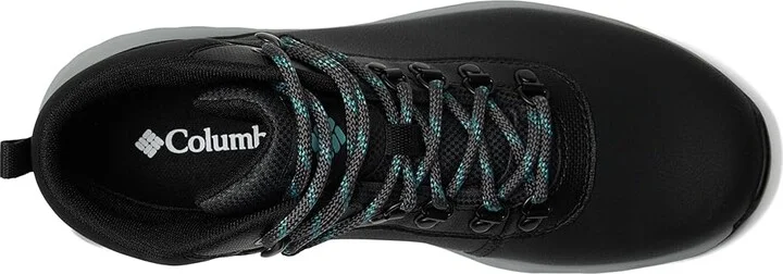 Columbia Newton Wander Leather Women's Climbing Shoes Black/Teal : 9.5 D - Wide, Canvas/Leather - Image 2