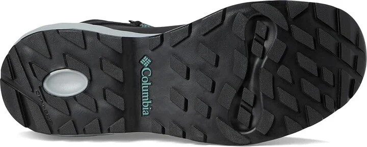 Columbia Newton Wander Leather Women's Climbing Shoes Black/Teal : 9.5 D - Wide, Canvas/Leather - Image 3