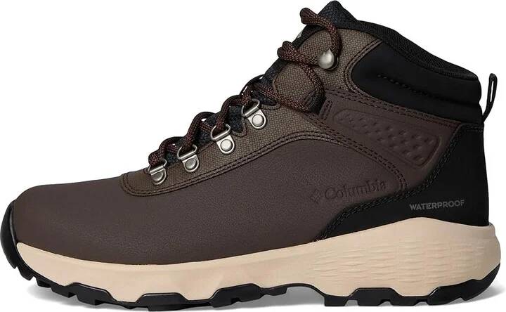Columbia Newton Wander Leather Women's Climbing Shoes Cordovan/Black : 7 D - Wide, Canvas/Leather - Image 6