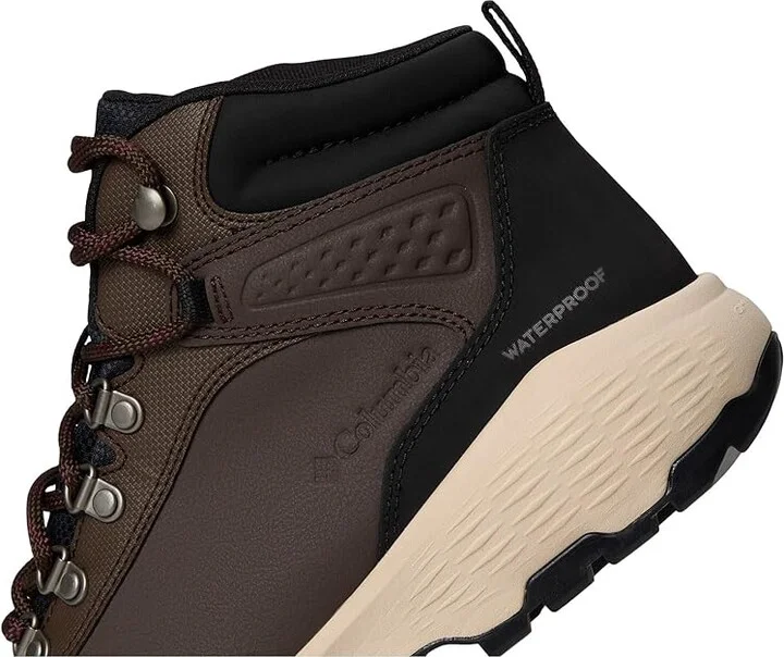 Columbia Newton Wander Leather Women's Climbing Shoes Cordovan/Black : 7 D - Wide, Canvas/Leather - Image 7