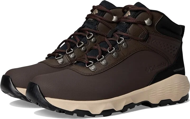 Columbia Newton Wander Leather Women's Climbing Shoes Cordovan/Black : 7 D - Wide, Canvas/Leather