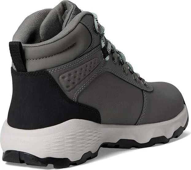 Columbia Newton Wander Leather Women's Climbing Shoes Quarry/Cool Green : 10 B - Medium, Canvas/Leather - Image 4
