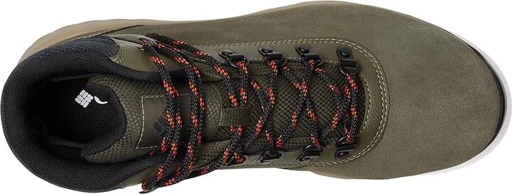 Columbia Newton Wander Men's Climbing Shoes Peatmoss/Tangy Orange : 14 D - Medium, Suede - Image 2