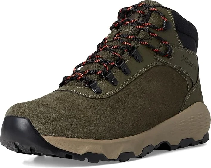 Columbia Newton Wander Men's Climbing Shoes Peatmoss/Tangy Orange : 14 D - Medium, Suede - Image 5