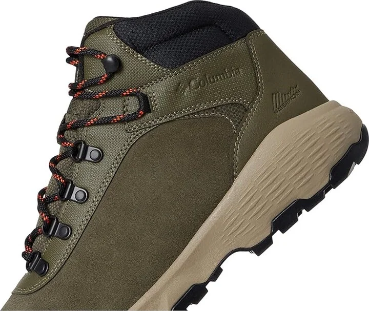 Columbia Newton Wander Men's Climbing Shoes Peatmoss/Tangy Orange : 14 D - Medium, Suede - Image 7