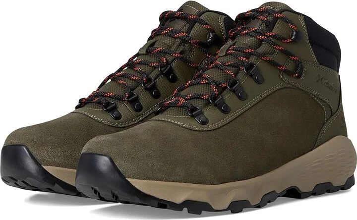 Columbia Newton Wander Men's Climbing Shoes Peatmoss/Tangy Orange : 14 D - Medium, Suede