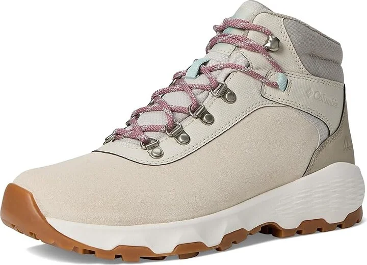 Columbia Newton Wander Women's Climbing Shoes Cloud Grey/Cool Green : 8.5 B - Medium, Suede - Image 5