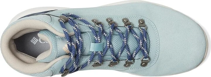 Columbia Newton Wander Women's Climbing Shoes Crushed Blue/White Peach : 10.5 D - Wide, Suede - Image 2