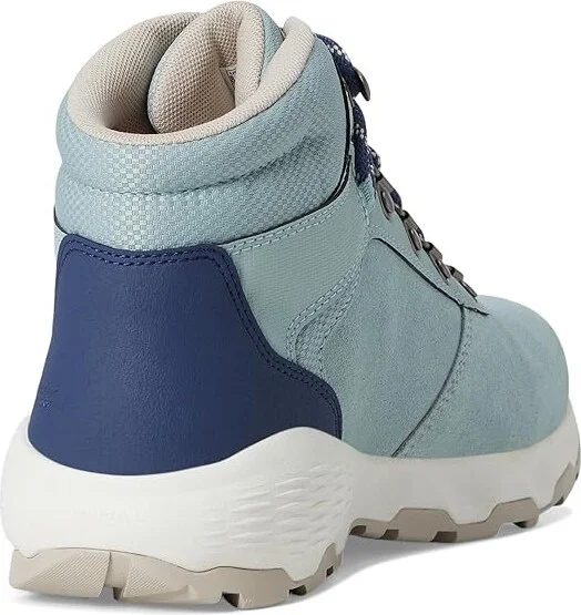 Columbia Newton Wander Women's Climbing Shoes Crushed Blue/White Peach : 10.5 D - Wide, Suede - Image 4