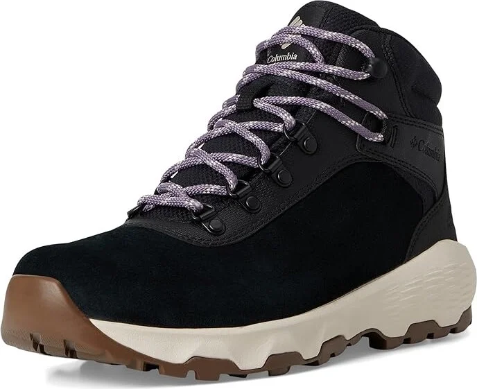 Columbia Newton Wander Women's Climbing Shoes Crushed Blue/White Peach : 10.5 D - Wide, Suede - Image 11