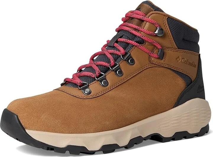 Columbia Newton Wander Women's Climbing Shoes Elk/Sunset Red : 6 D - Wide, Suede - Image 5