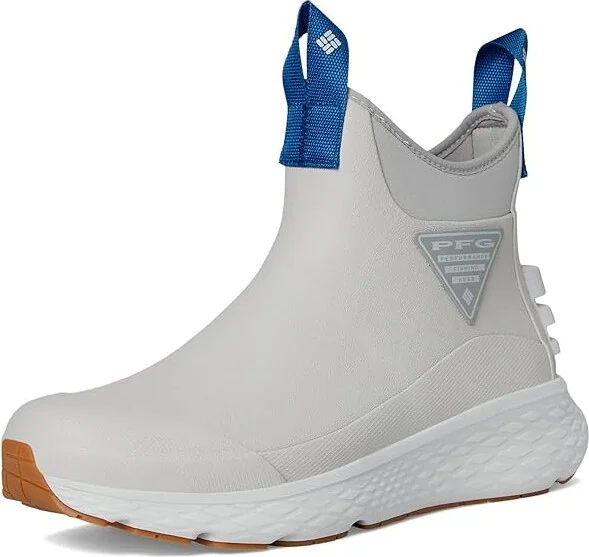 Columbia PFG Pro Sport Boots Men's Rain Boots Grey Ice/Vivid Blue : 7 D - Medium, Canvas - Image 5